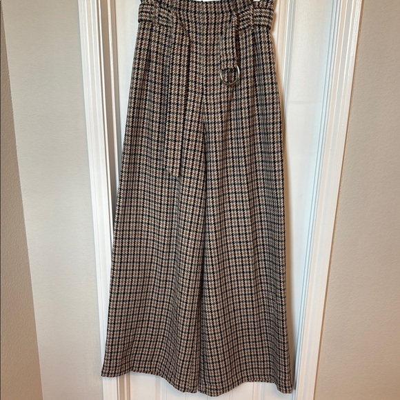 Flying Tomato Pants - Flying Tomato Tan and Brown Trouser with Belt